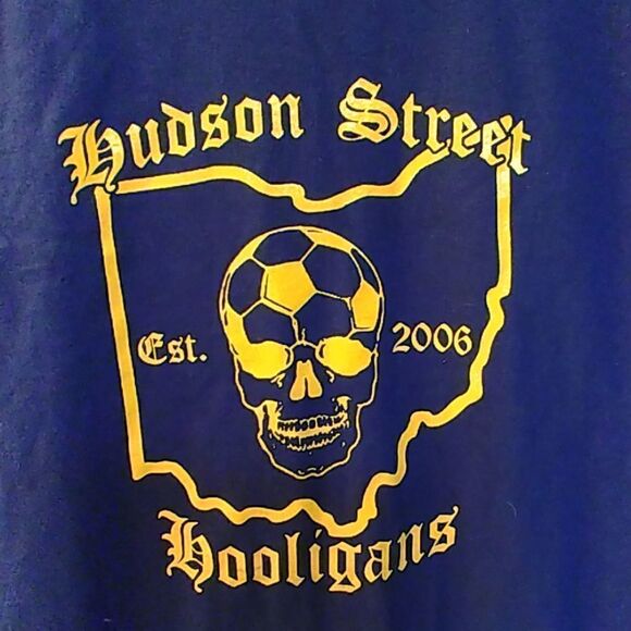 2/$20 Hudson Street Hooligans Elevator Brewing Columbus Crew Tee - Picture 2 of 5